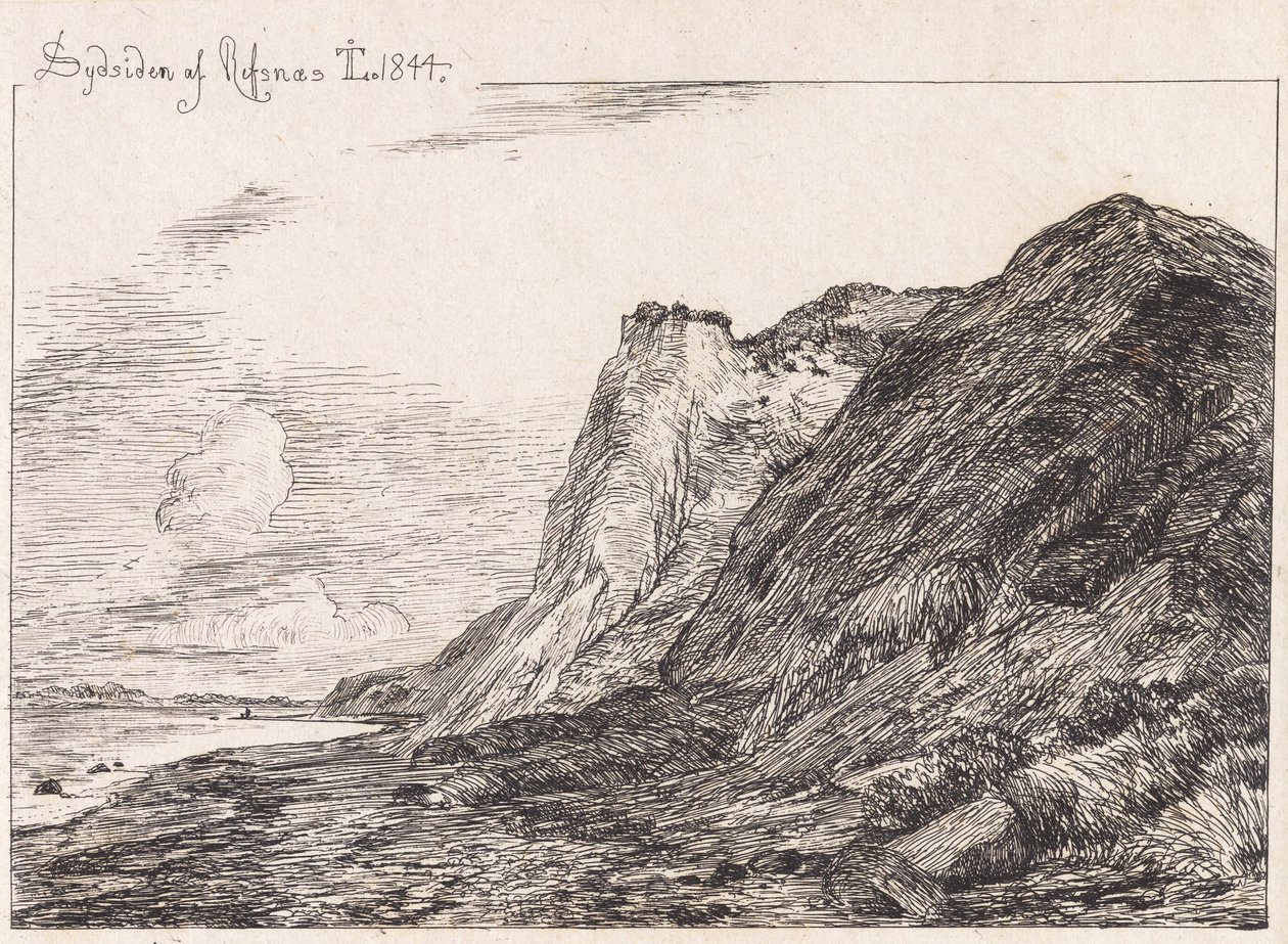Südseite von Refsnæs von Johan Thomas Lundbye