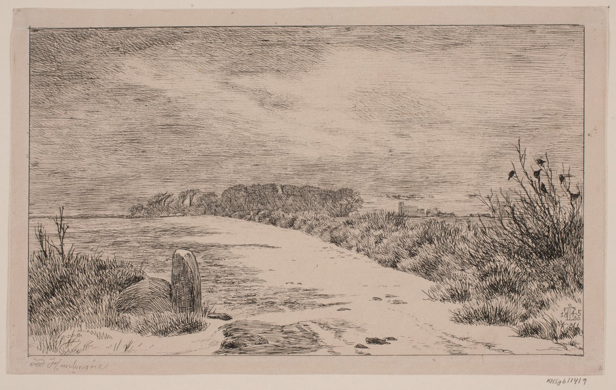 Bei Himlingøje, Winterlandschaft von Johan Thomas Lundbye