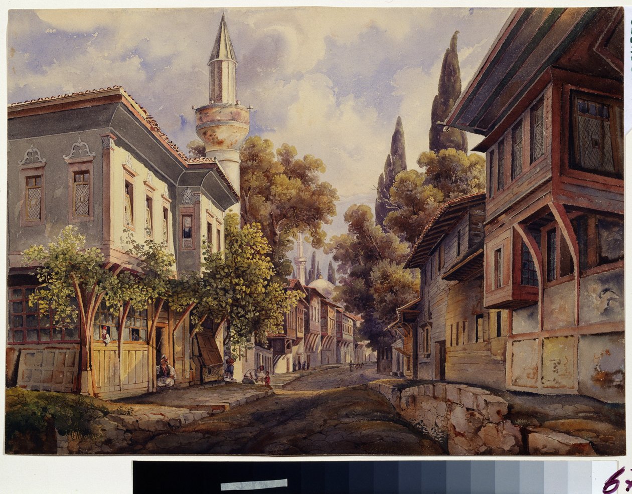 Eine Straße in Konstantinopel von Johan Wolfensberger