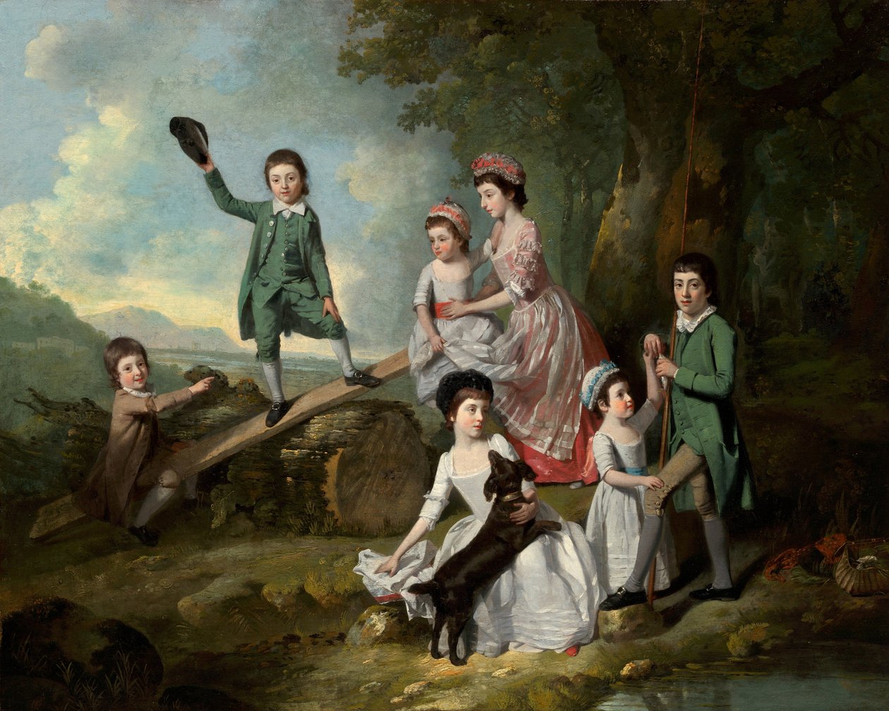 Die Lavie-Kinder, um 1770 von Johan Zoffany