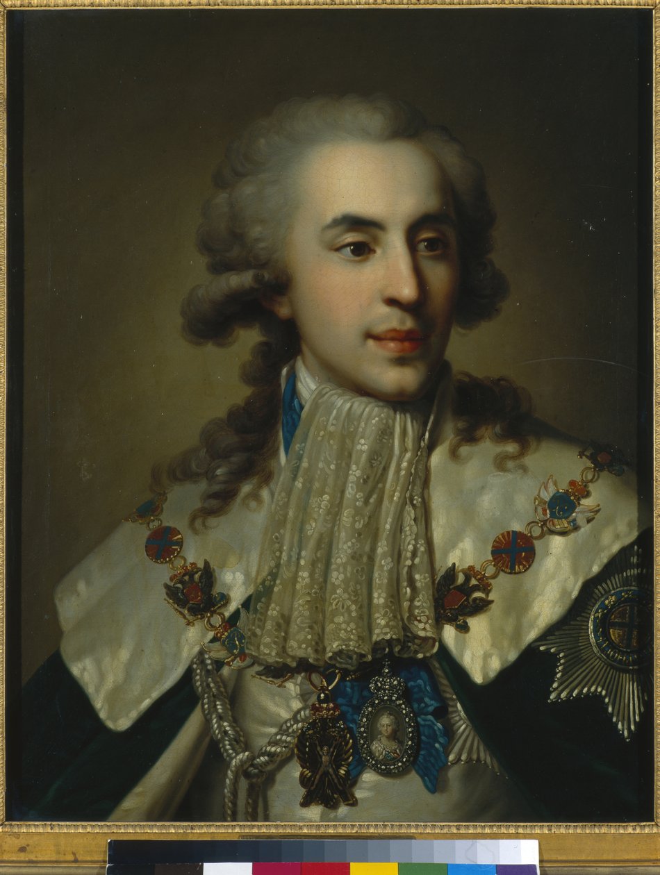 Porträt von Prinz Platon Zubov, 1793 von Johann Baptist Edler von Lampi