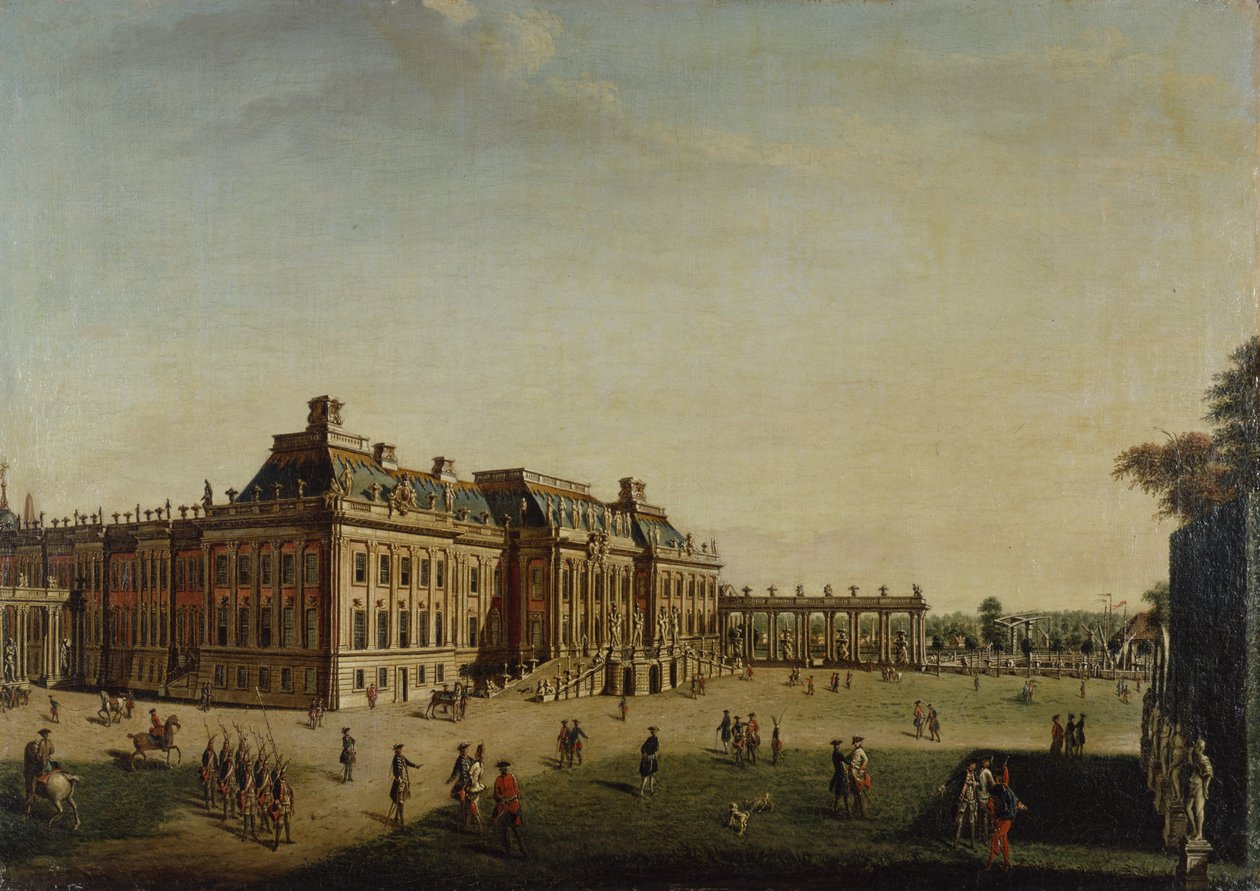 Die Gartenfront des Stadtschlosses, 1773 von Johann Friedrich Meyer