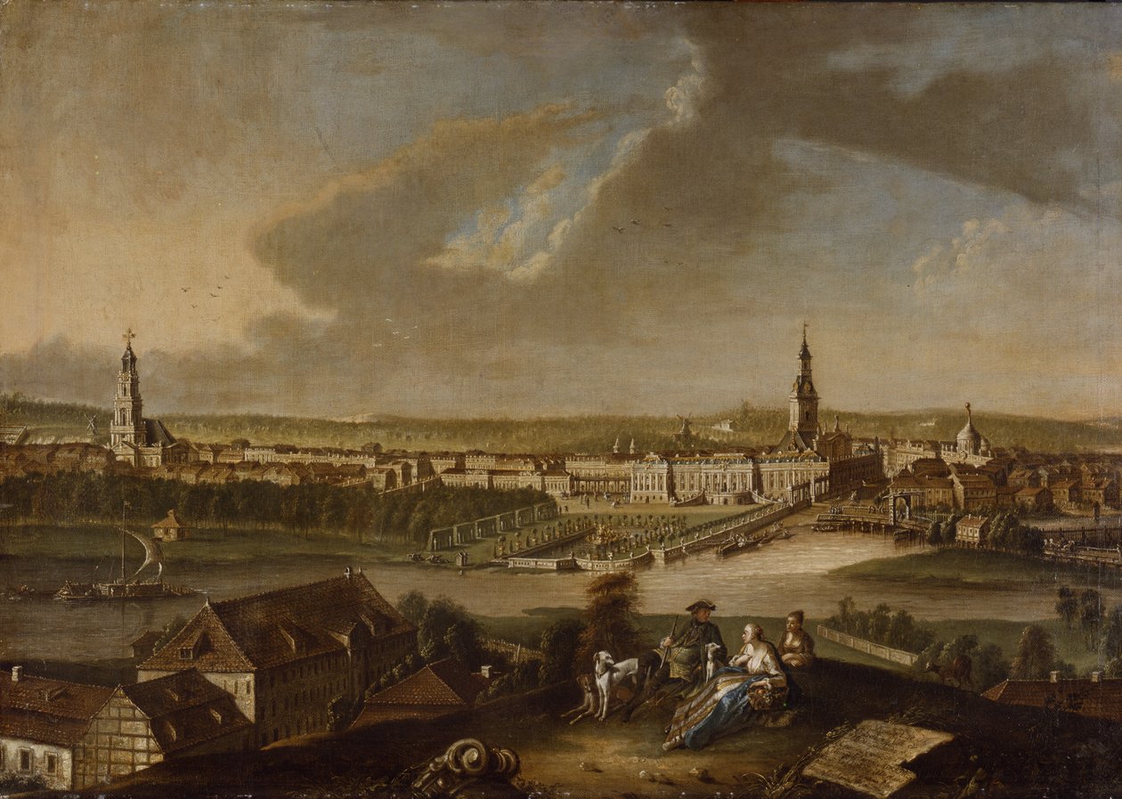 Blick über Potsdam vom Brauhausberg, 1772 von Johann Friedrich Meyer