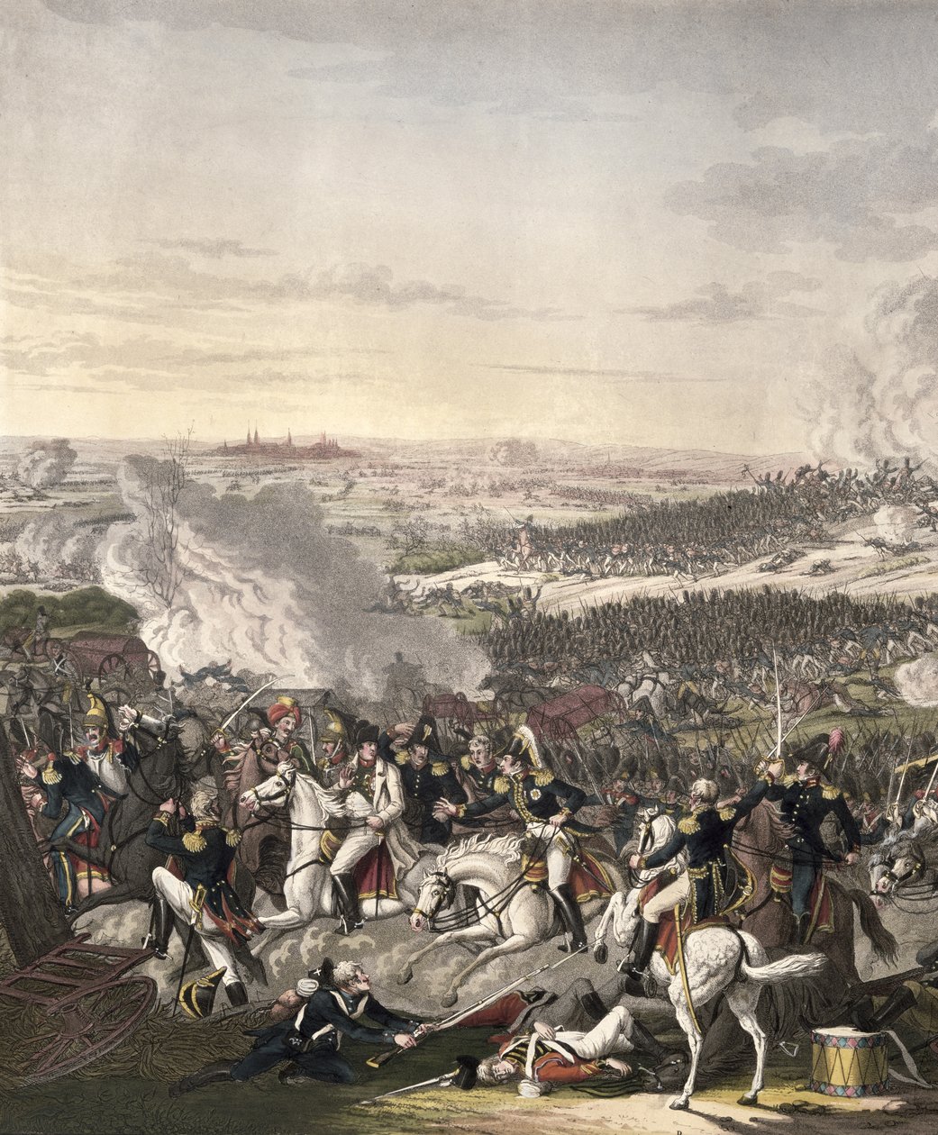 Die Flucht Napoleons, Waterloo, 18. Juni 1815 von Johann Moritz Rugendas