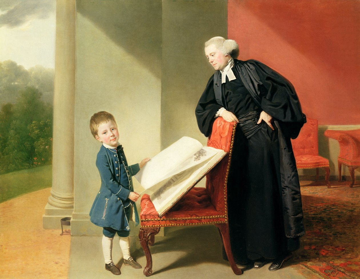 Der Reverend Randall Burroughes und sein Sohn Ellis, 1769 von Johan Joseph Zoffany
