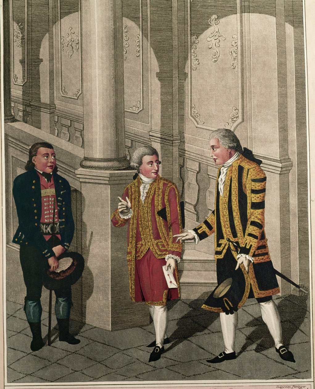 Ein junger Bauernjunge in der Stadt von Johann Adolph Opitz