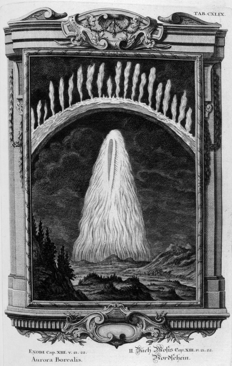 Aurora Borealis (Gravur) von Johann Andreas Pfeffel