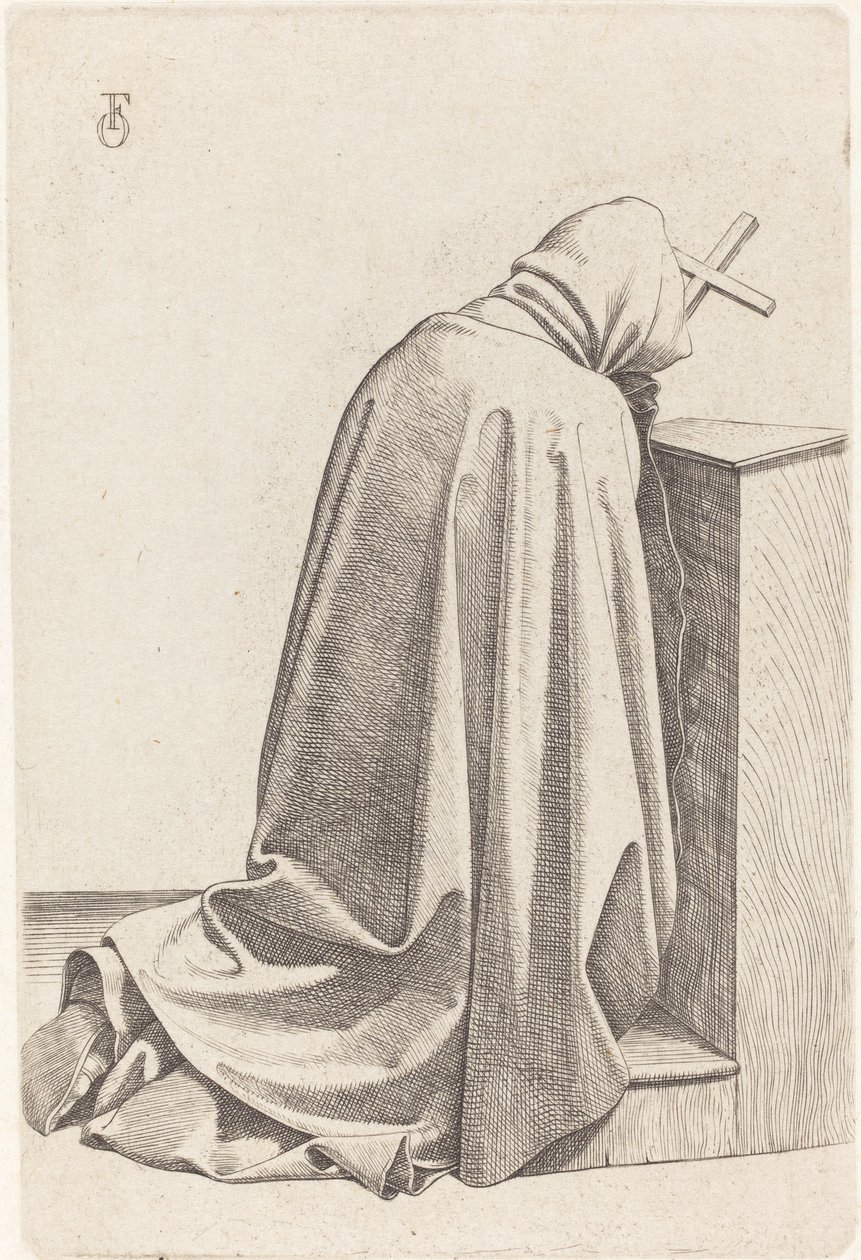Betender Mönch von Johann Friedrich Overbeck