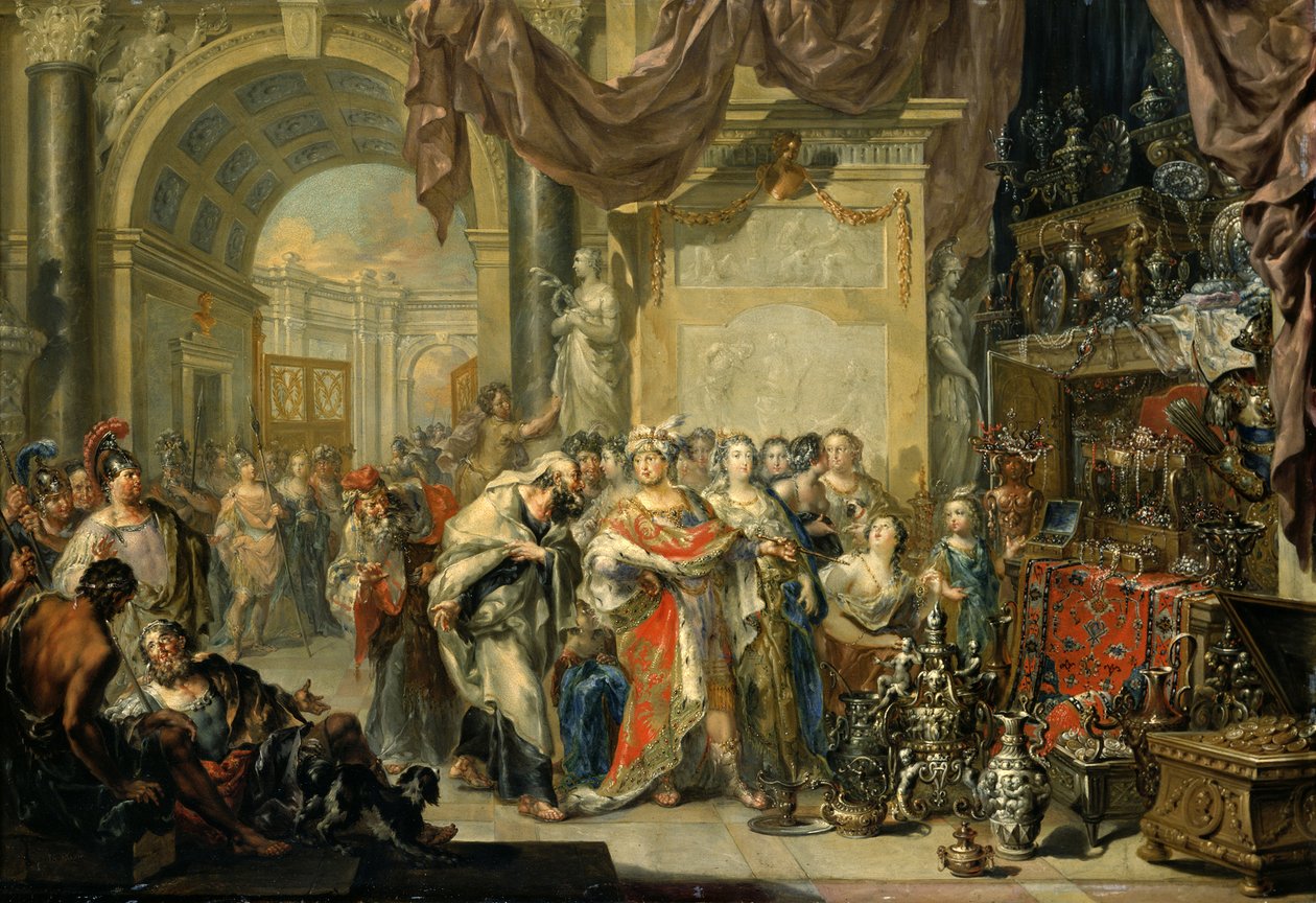 Kroisos und Solon von Johann Georg Platzer