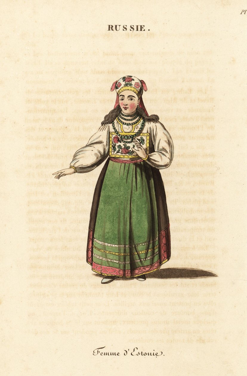 Verheiratete Frau aus Estland von Johann Gottlieb Georgi
