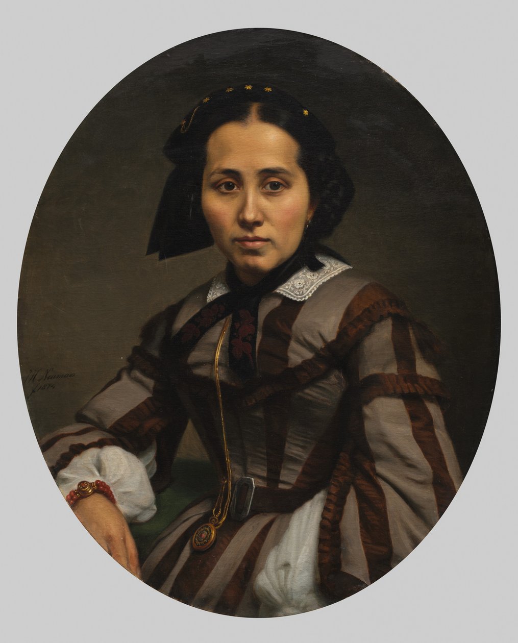 Porträt einer Dame von Johann Heinrich Neumann