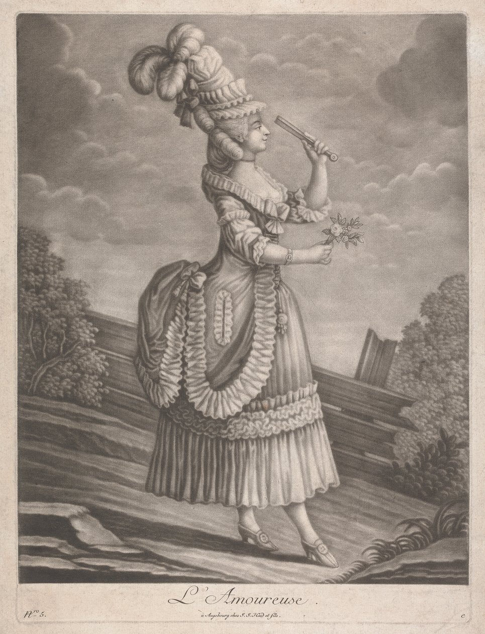 Die Liebende von Johann Jacobus Haid