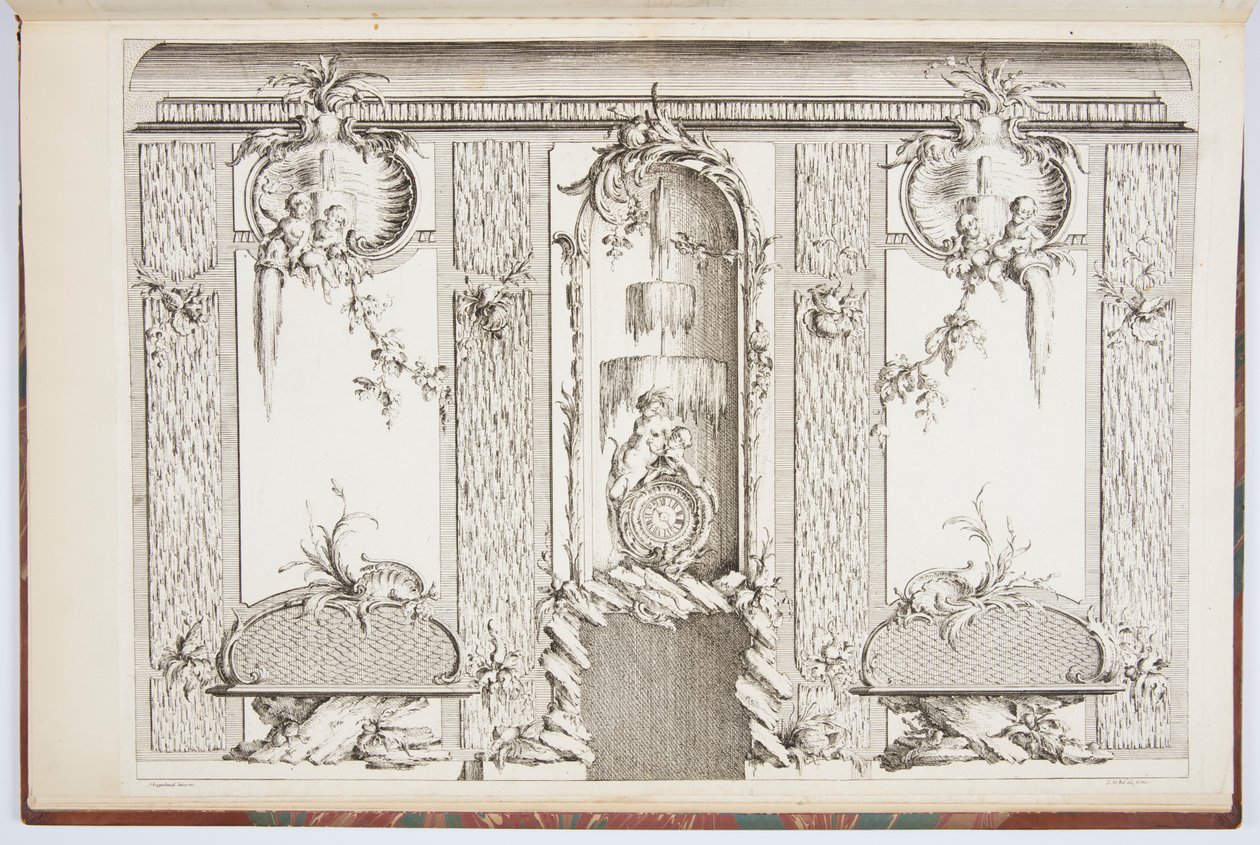 Entwurf für einen Paravent von Johann Michael Hoppenhaupt II