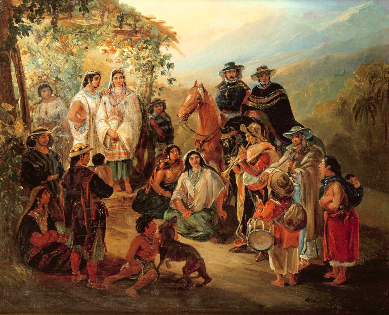 Regionale Trachten, 1850 von Johann Moritz Rugendas