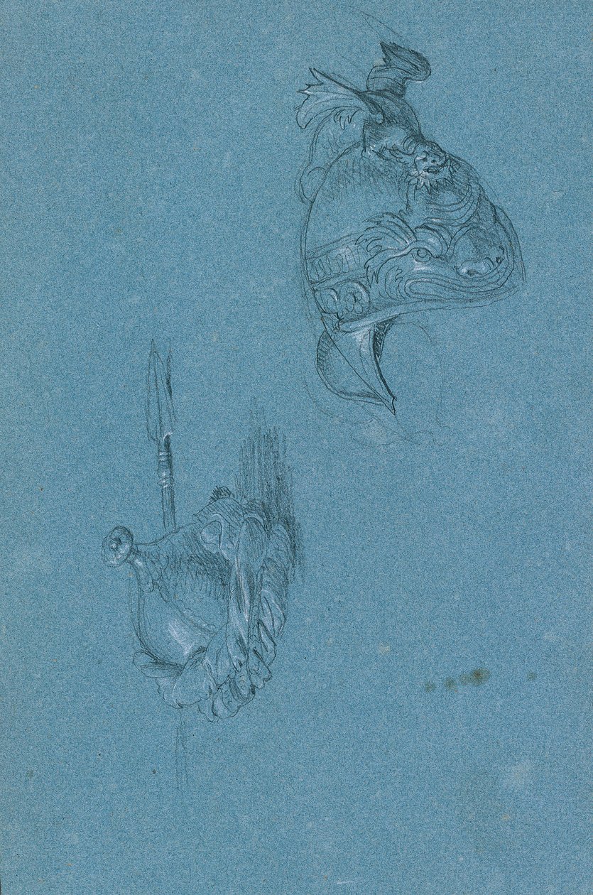 Helmstudien von Johann Peter Krafft
