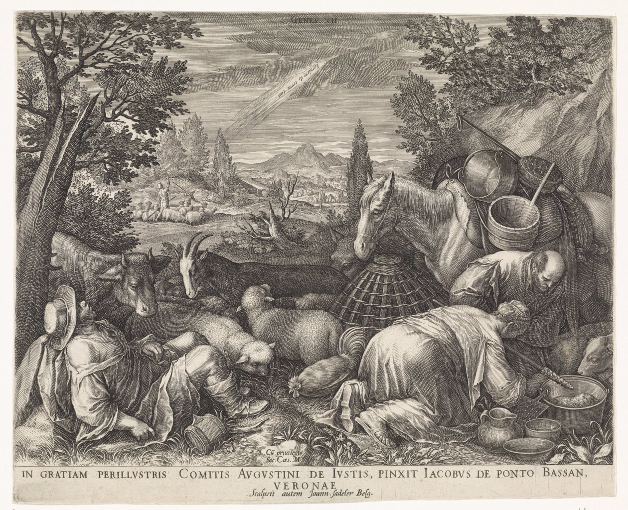 Berufung Abrahams von Johann Sadeler (I)
