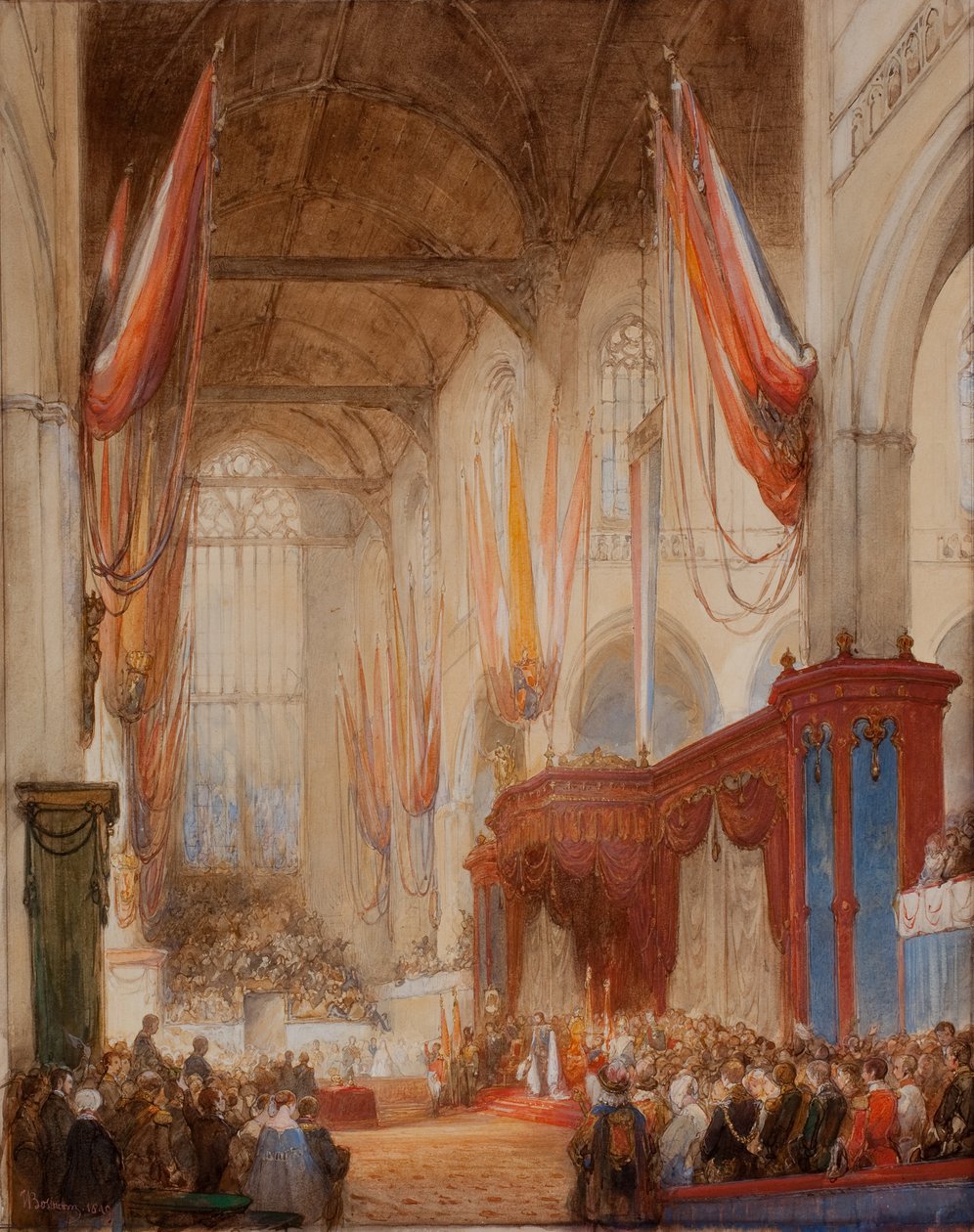 Krönung von König Wilhelm III. von Johannes Bosboom