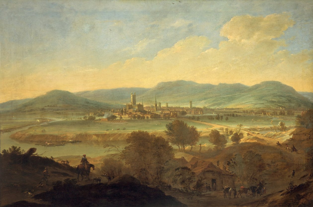 Blick auf Gloucester von Nordwesten, ca. 1675-85 von Johannes Vorsterman