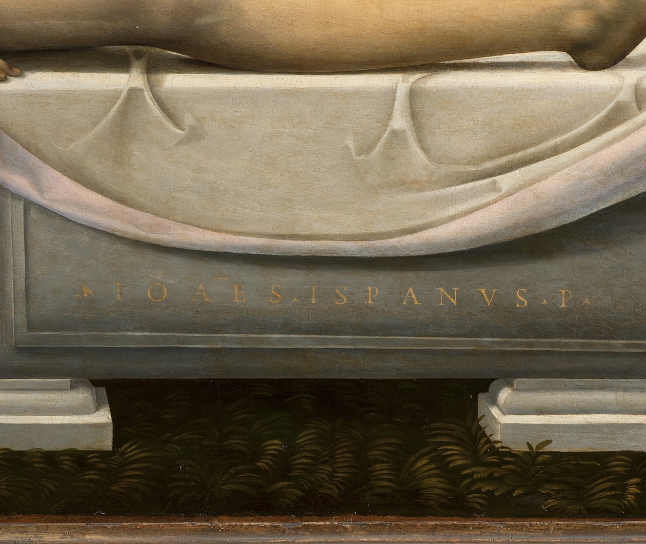 Beweinung (Detail), ca. 1490-1510 von Johannes (fl.16th century) Hispanus