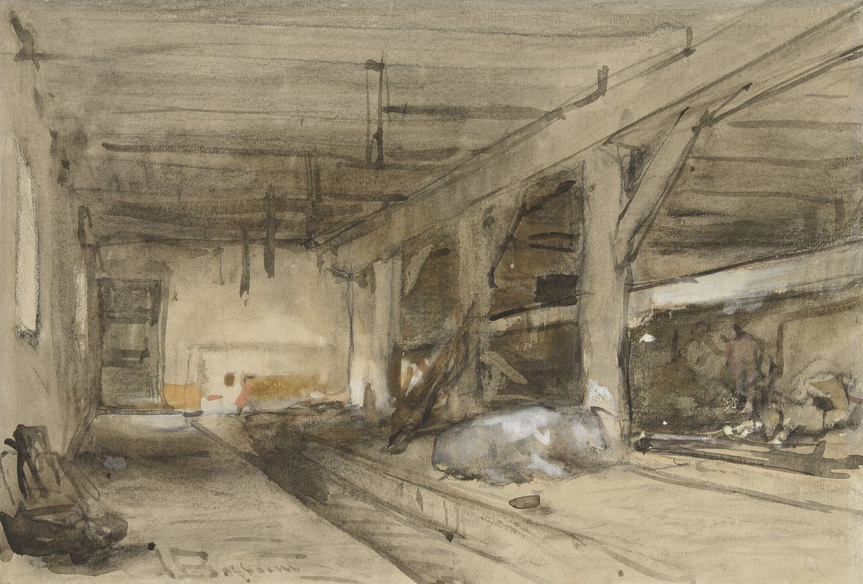 Stallinterieur von Johannes Bosboom