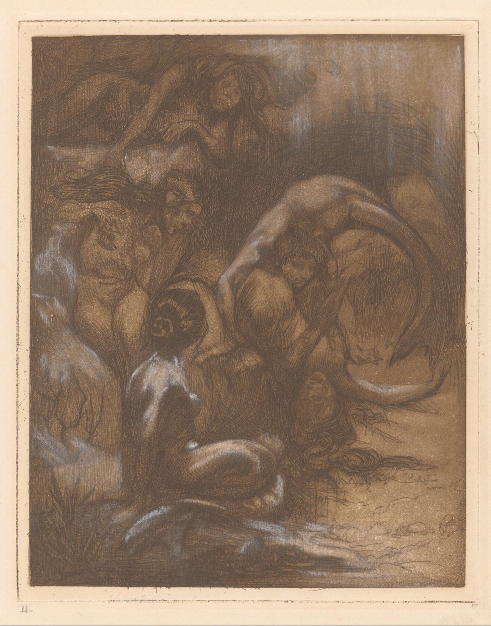 Fünf Meerjungfrauen von Johannes Josephus Aarts