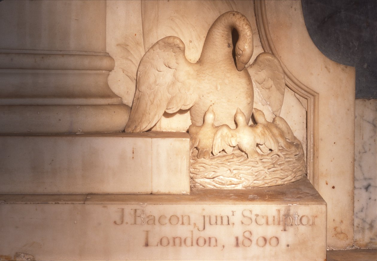 Detail eines Grabmals, 1800 Marmor von John Bacon