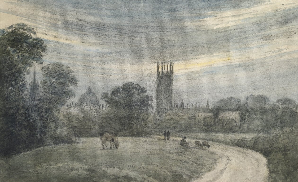 Der Eingang nach Oxford von London, aus der Erinnerung, 16. Juli 1790 von John Baptist Malchair