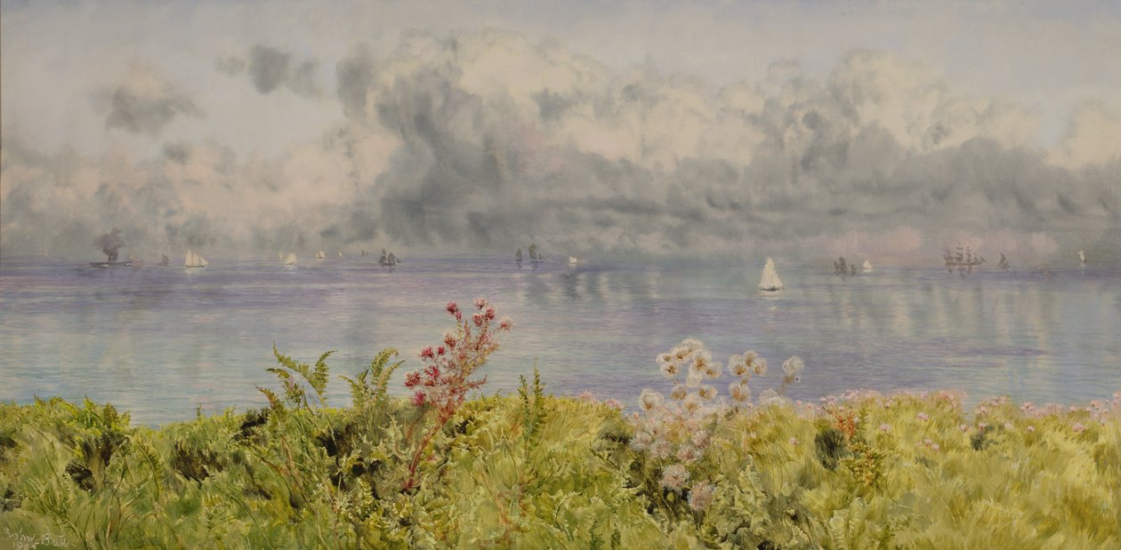 Der Bristolkanal von der walisischen Küste, 1895 von John Brett