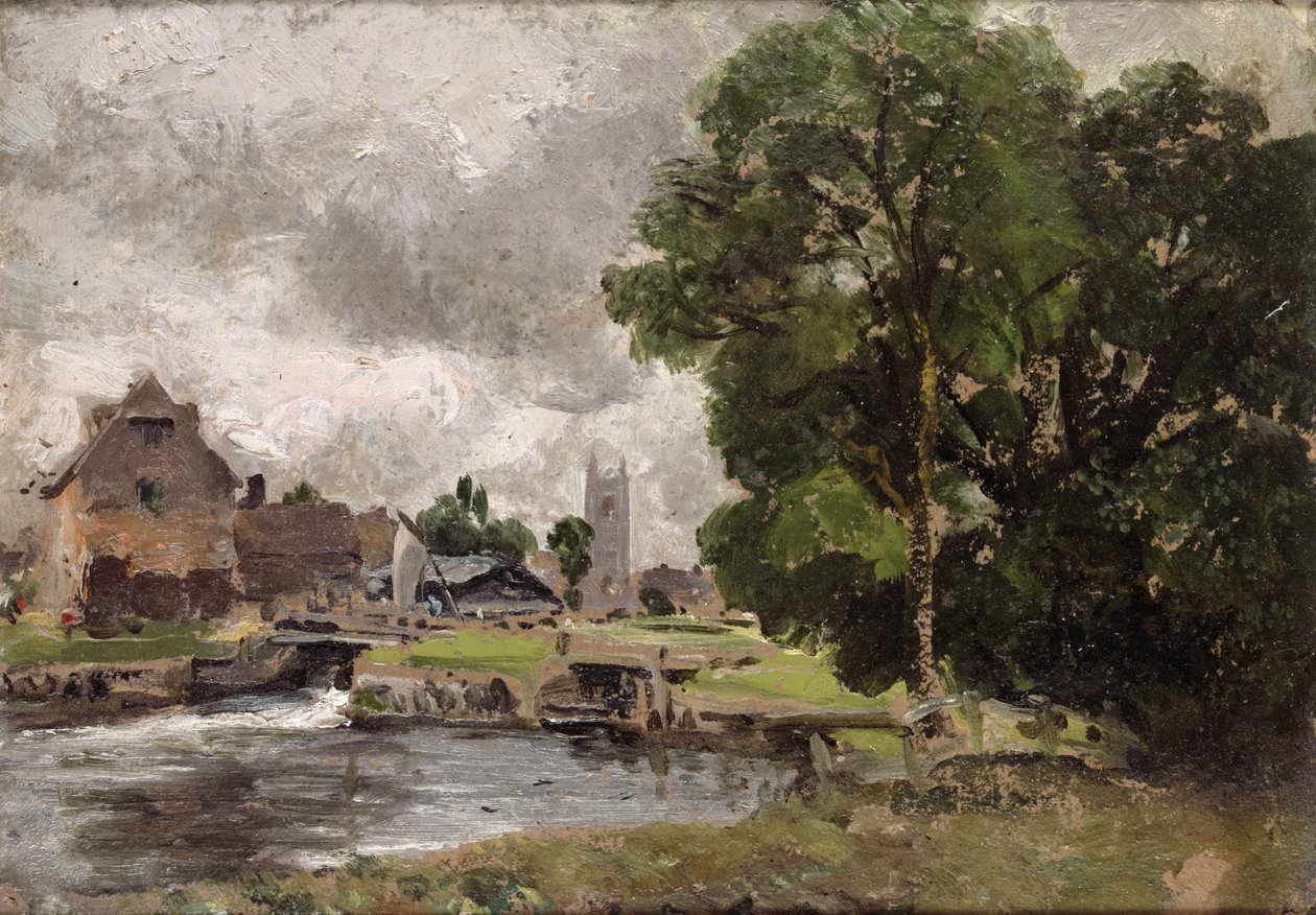 Dedham Schleuse und Mühle von John Constable