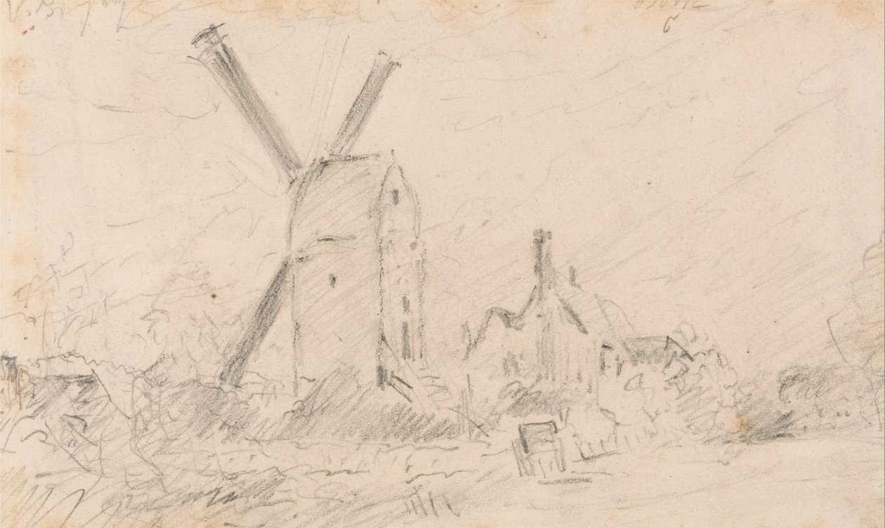 Landschaft mit Windmühle von John Constable