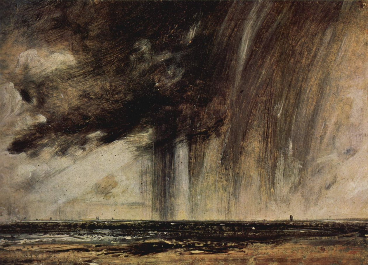 Seestudie mit Regenwolke von John Constable