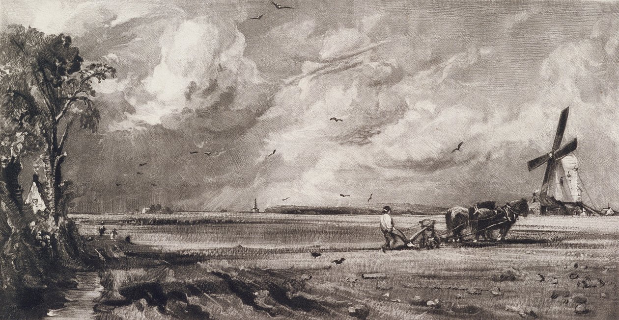 Frühling, graviert von David Lucas (1802-81) c.1829-30 von John Constable