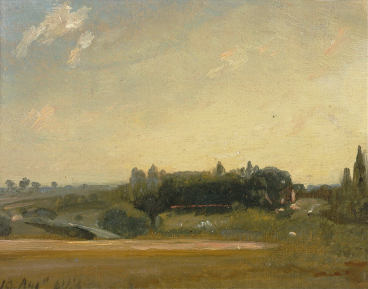 Blick Richtung Pfarrhaus, East Bergholt von John Constable