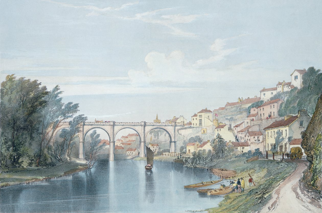 Knaresborough Viadukt von John Cooke Bourne