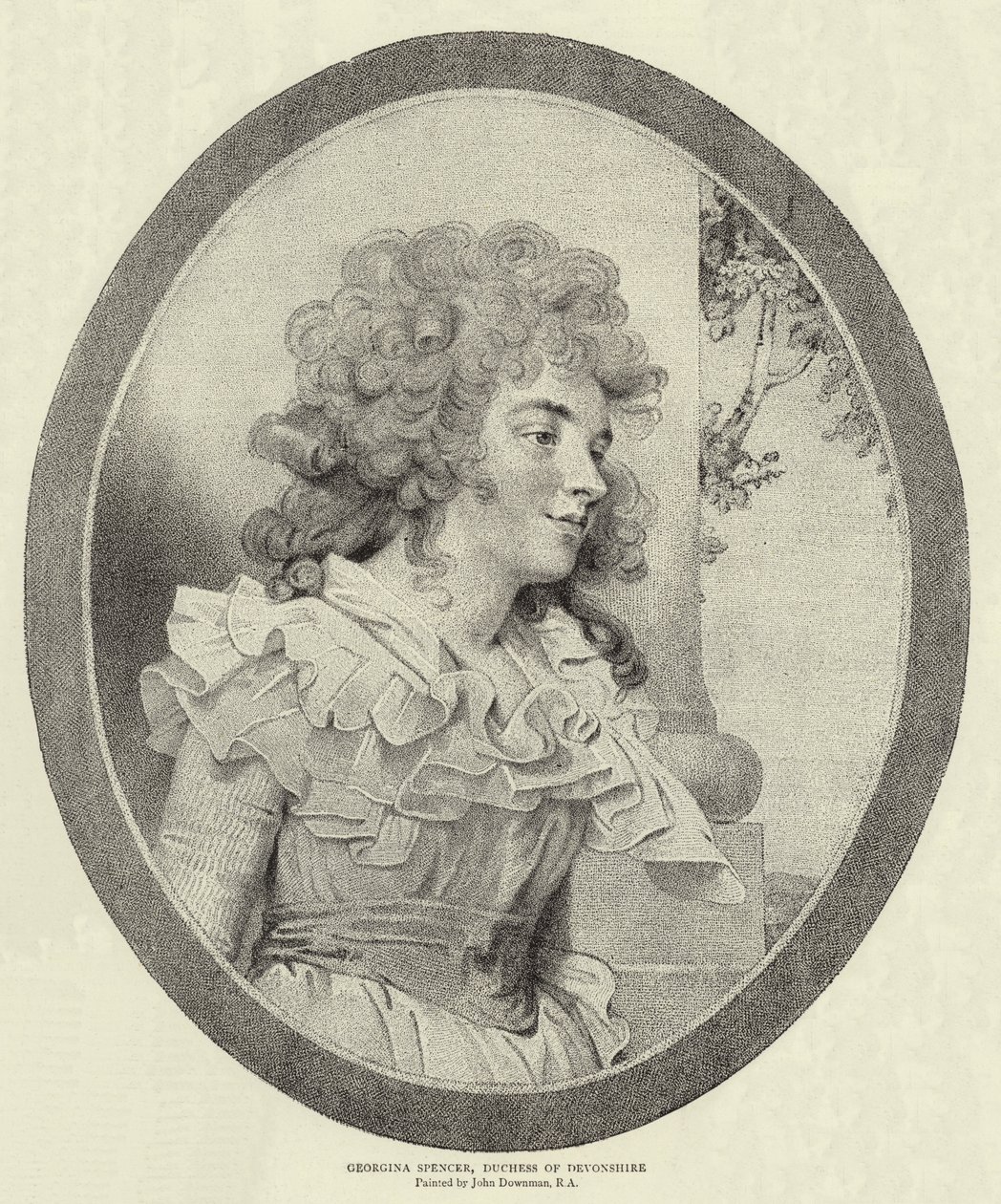 Georgina Spencer, Herzogin von Devonshire von John Downman