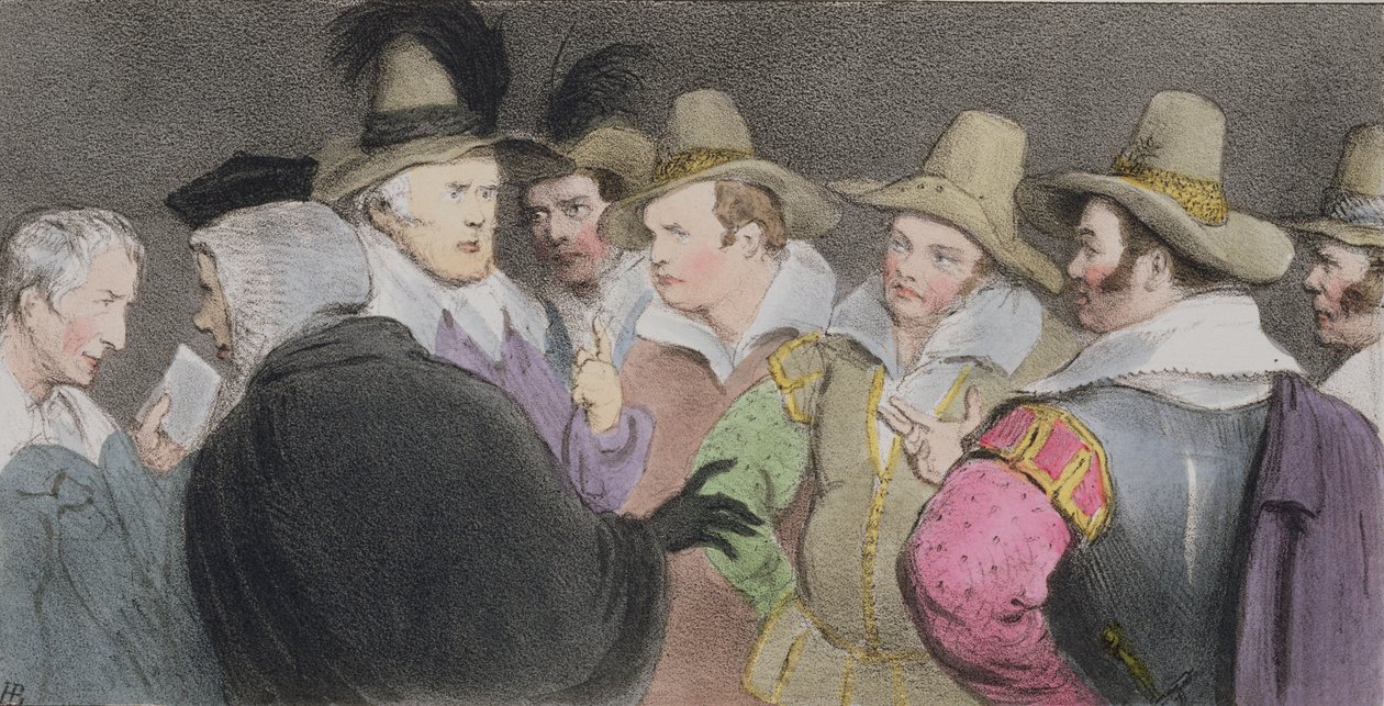 Verschwörung zur Sprengung des Parlaments, (HB Skizzen Nr. 189), veröffentlicht 1832 von John Doyle