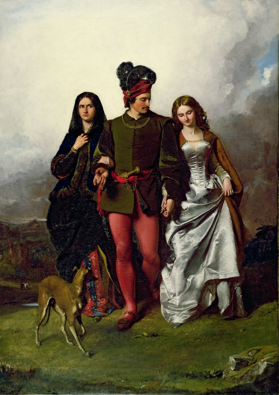 Die grausame Schwester, 1851 von John Faed