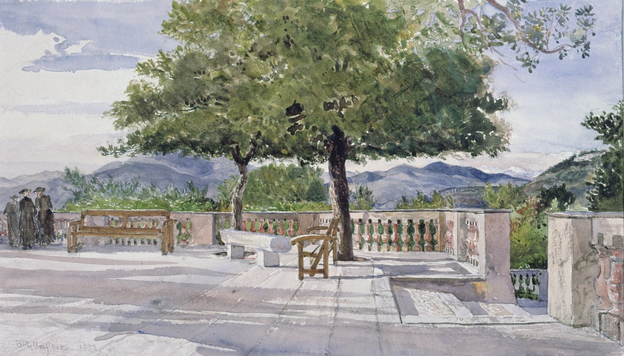 Terrasse in Nizza von John Fulleylove