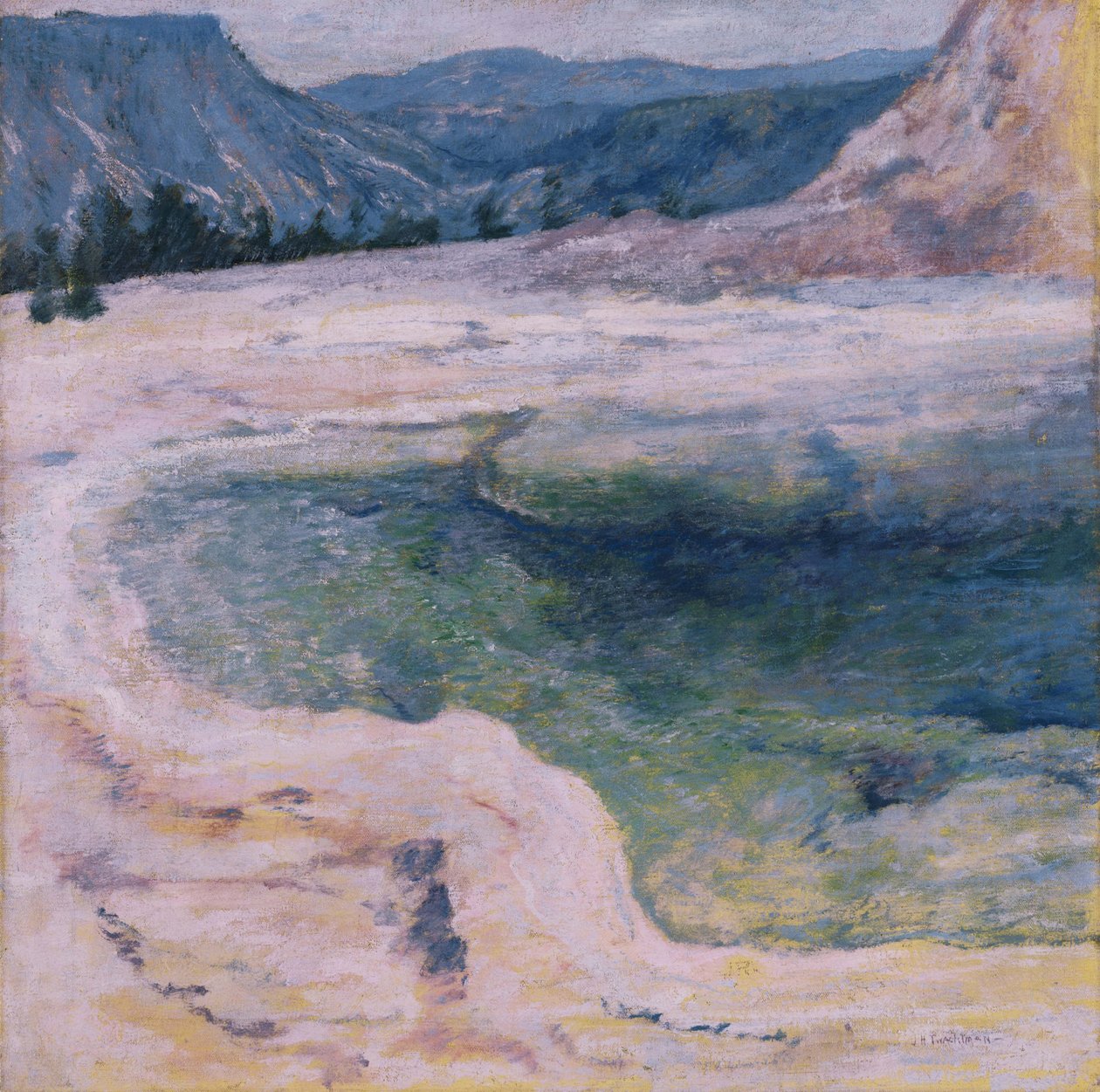 Der Smaragdpool von John Henry Twachtman