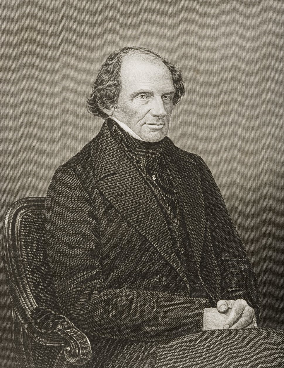 Lord John Russell (1792-1878) 1. Earl Russell, graviert von D.J. Pound nach einem Foto, aus 
