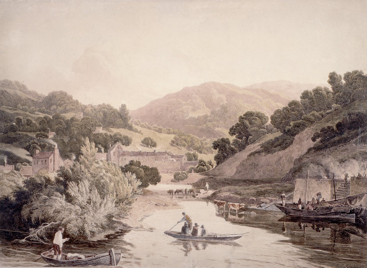 Flusslandschaft in Devonshire von John James Chalon