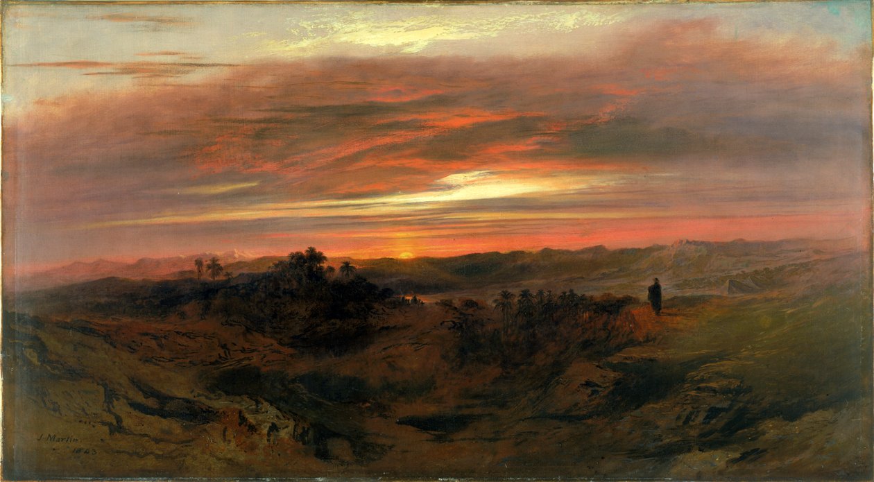 Einsamkeit, 1843 von John Martin