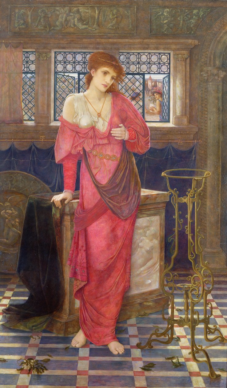 Isabella und der Basilikumtopf von John Melhuish Strudwick