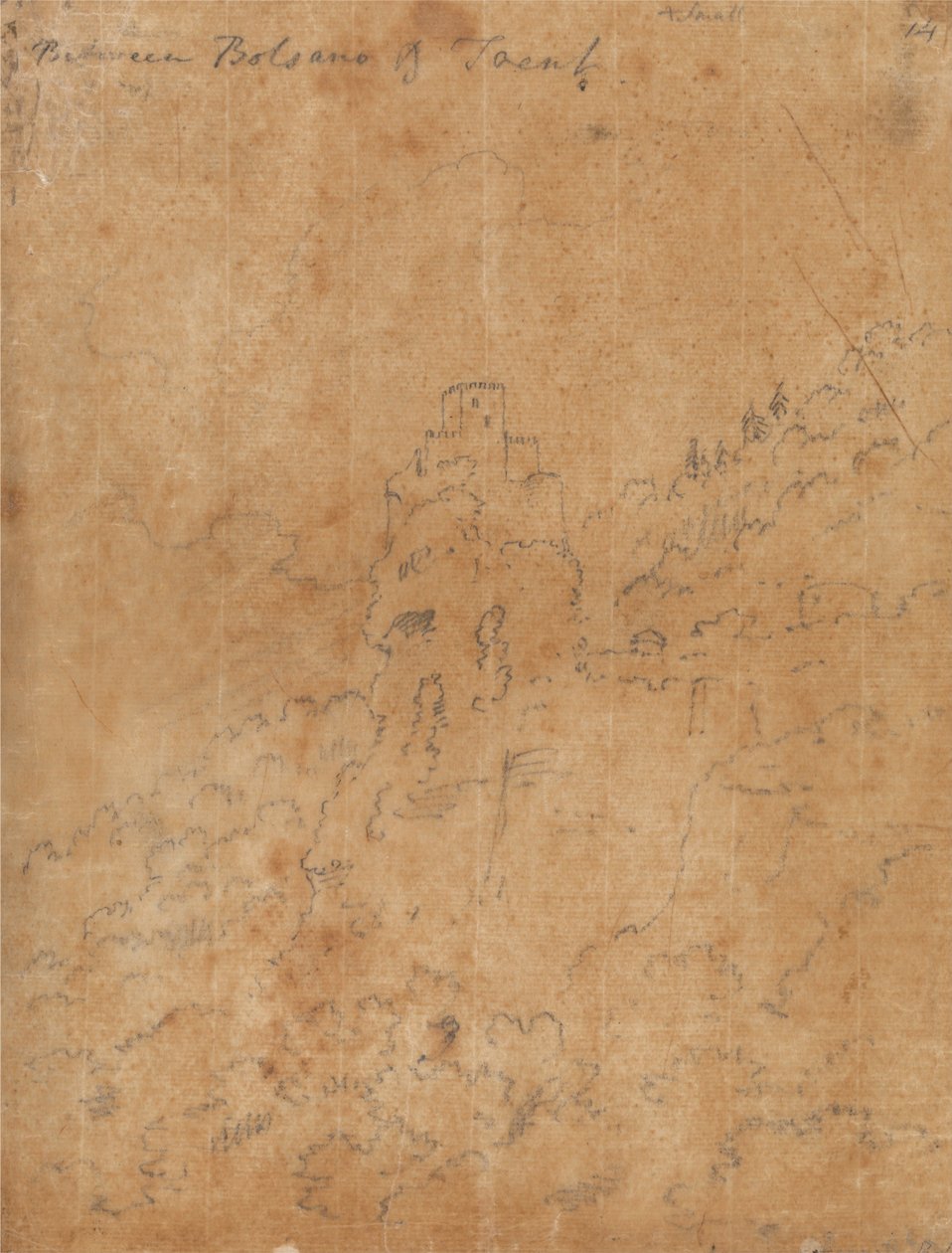 Zwischen Bozen und Trient von John Robert Cozens