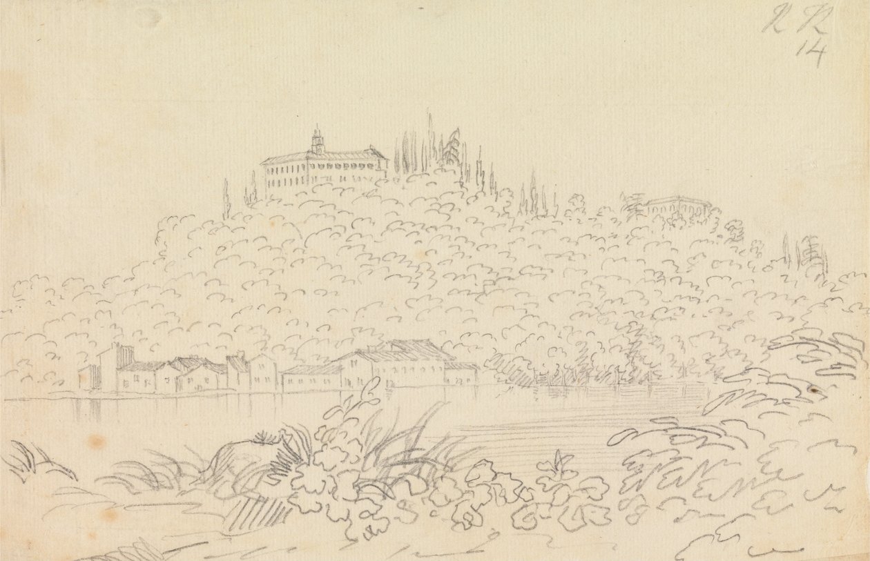 Kloster Monte Olivetto bei Florenz von John Robert Cozens