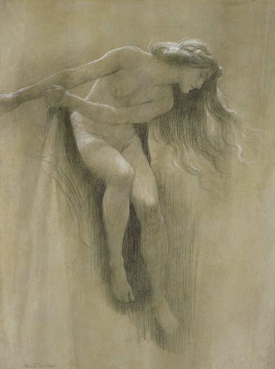 Studie eines weiblichen Aktes von John Robert Dicksee