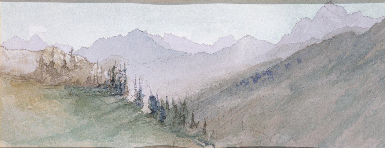 Berge von Savoyen vom Brezon aus gesehen von John Ruskin