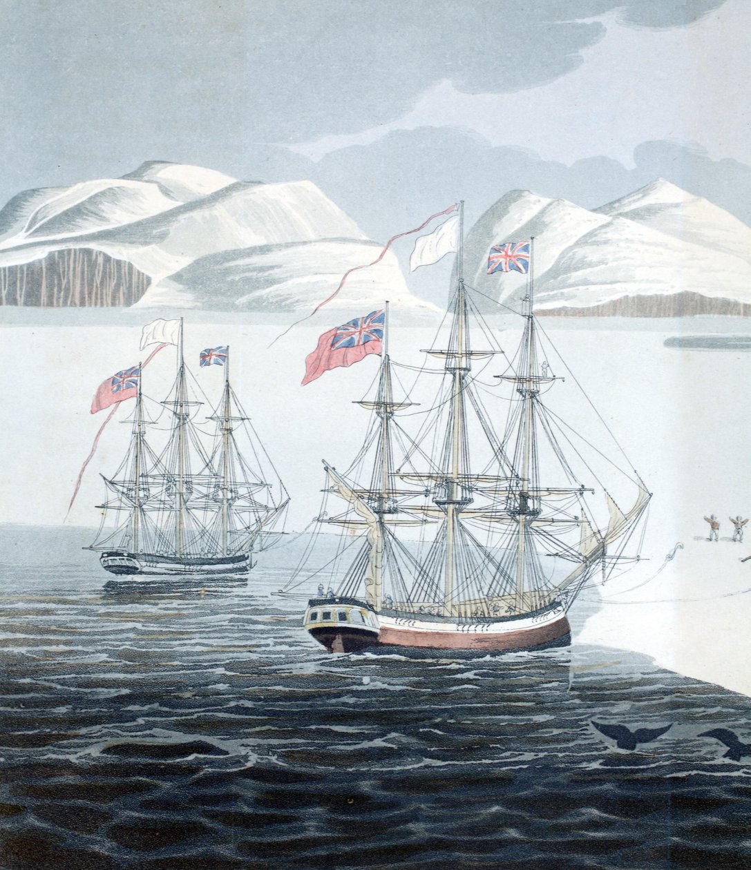 Erste Kommunikation mit den Eingeborenen von Prince Rupert Island, Illustration aus 