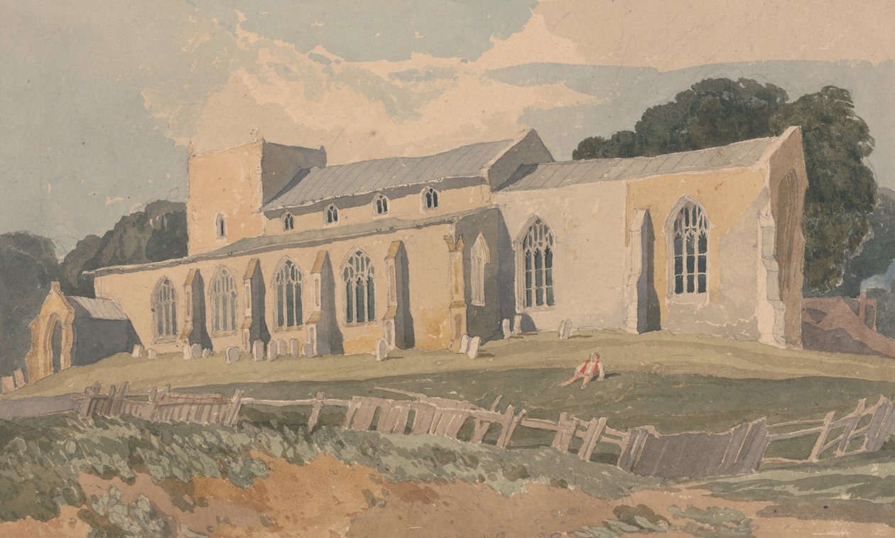 Blickling Kirche, Norfolk, von Südosten von John Sell Cotman