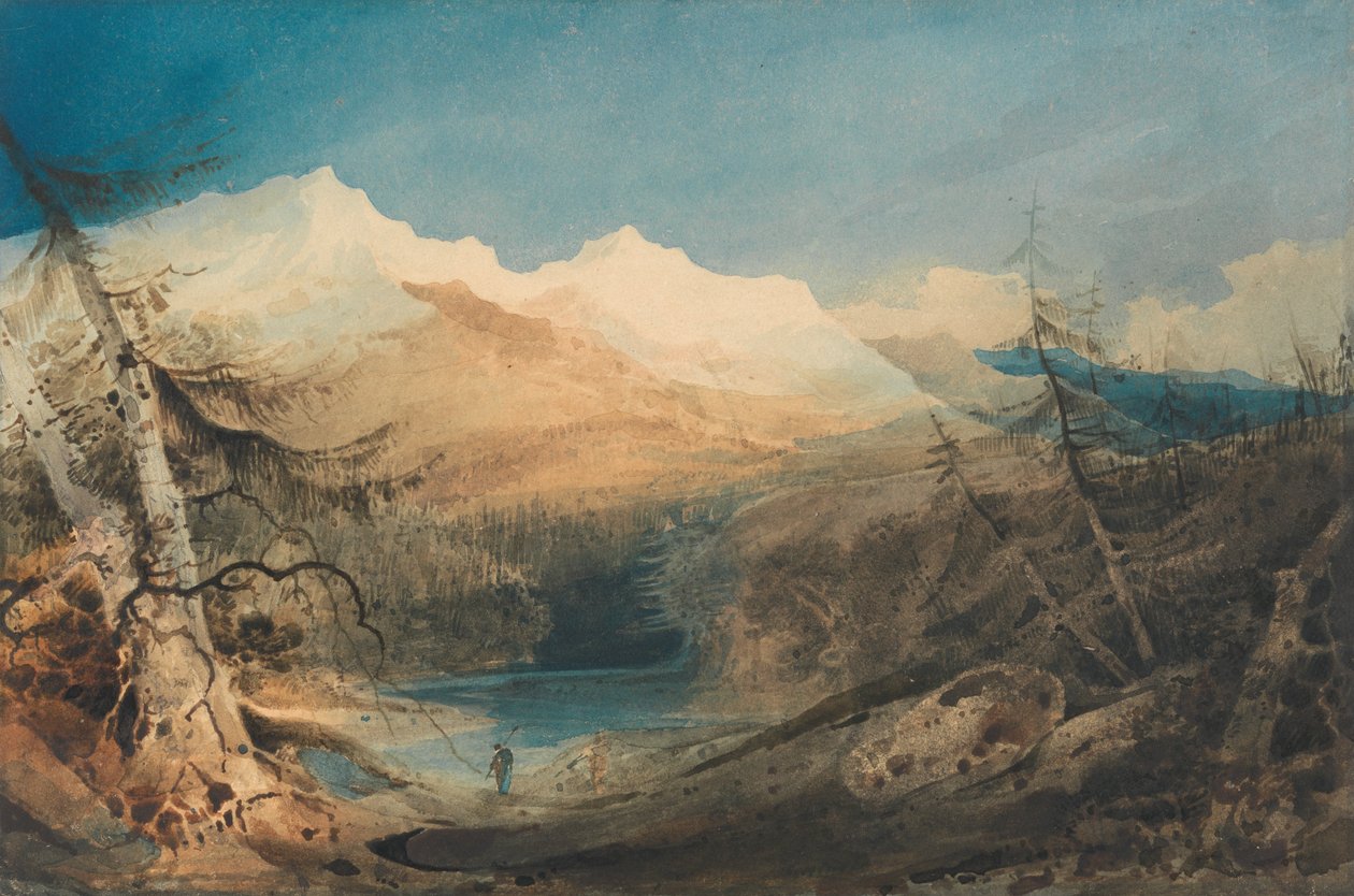 Gebirgige Landschaft, Nordwales von John Sell Cotman